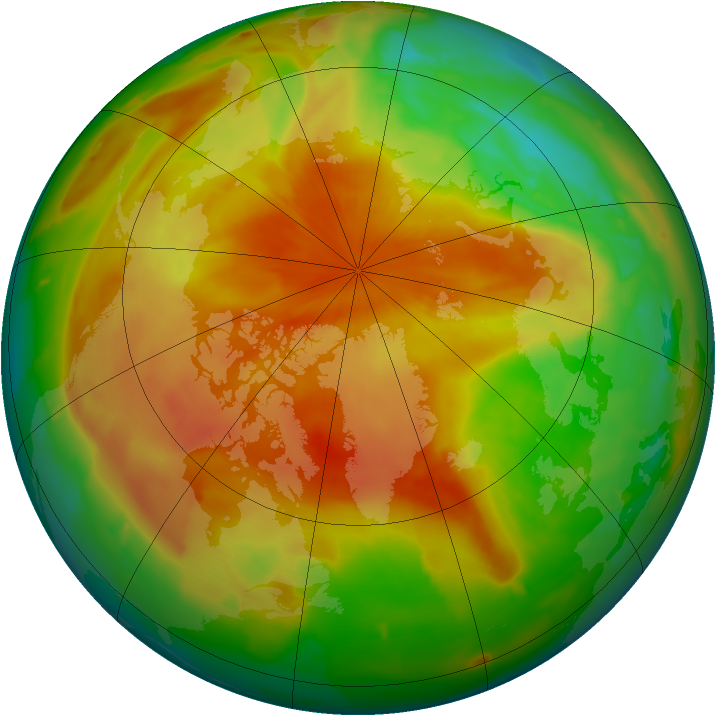 Arctic ozone map for 18 April 2011